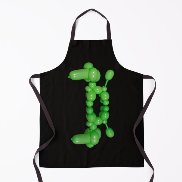 Aperçu de l'œuvre Caniche chien ballon vert sur miroir noir créée et vendue par Stretch Clendennen.
