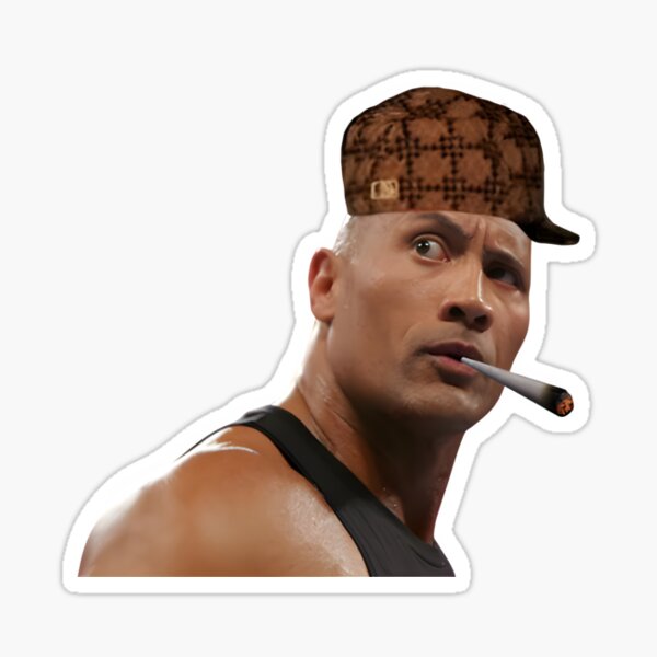 Dwayne the rock Johnson 1990's funny picture  Sticker for Sale by  nydollarslice