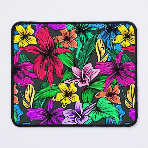 Item preview, Tropical Hibiscus Flowers Floral Botanical Leaves Colorful designed and sold by StudioAkubi.