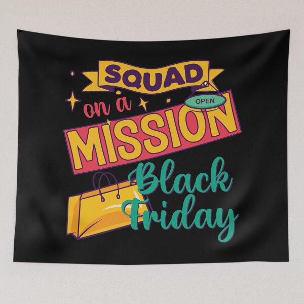 Item preview, Squad On a Mission Black Friday - Shopping Lovers designed and sold by DebbisPalette.