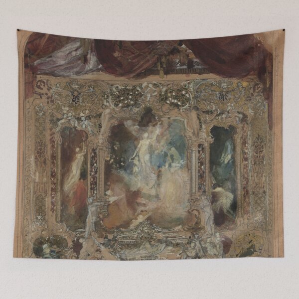 Item preview, Gustav Klimt Austrian painter Entwurf für den Theatervorhang in Reichenberg (1873–1893) designed and sold by TeeARTHY.