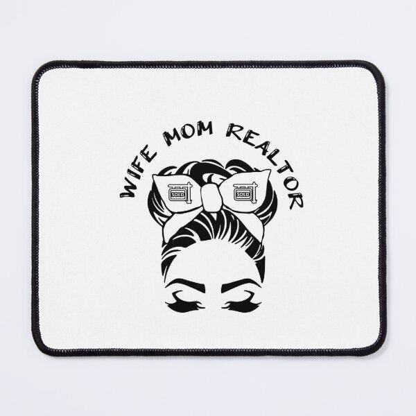 Item preview, Wife Mom Realtor Messy Bun Graphic Design designed and sold by adriana-holmes.