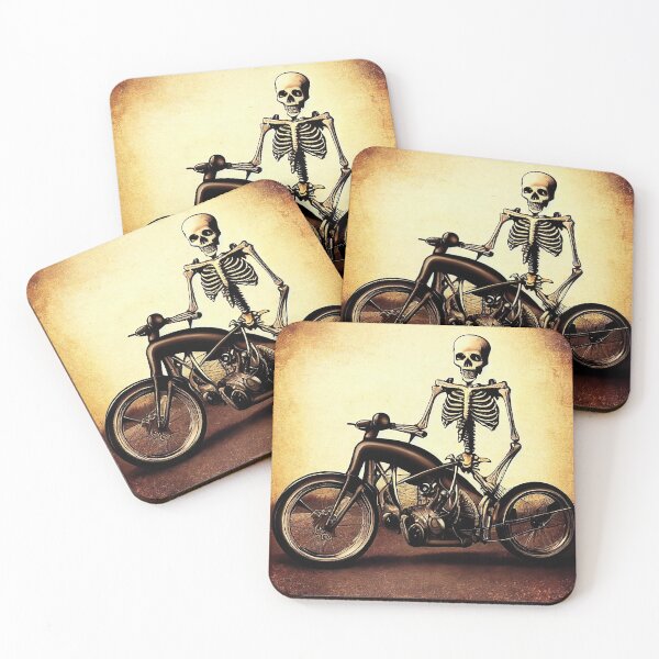 Item preview, Skeleton on a motorcycle designed and sold by mrlongfield.
