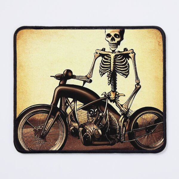 Item preview, Skeleton on a motorcycle designed and sold by mrlongfield.