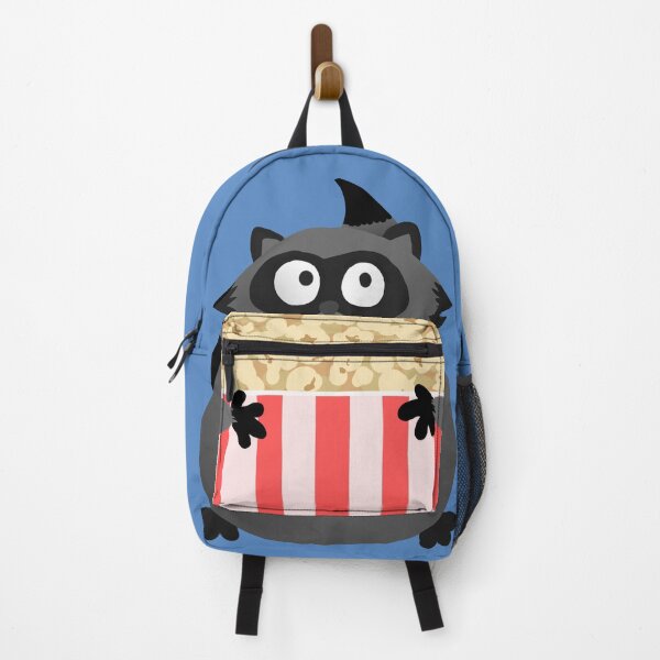 Item preview, Cute Popcorn Raccoon Backpack designed and sold by Cauliflander.