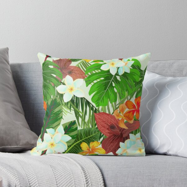 Item preview, Tropical Hibiscus Flowers Floral Botanical Leaves Colorful designed and sold by StudioAkubi.