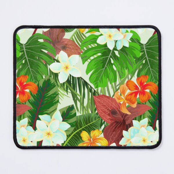 Item preview, Tropical Hibiscus Flowers Floral Botanical Leaves Colorful designed and sold by StudioAkubi.