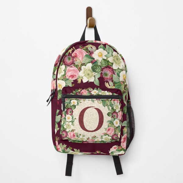 Item preview, Monogramed Initial Letter O Roses Peonies Flower Pattern designed and sold by MintaApparel.