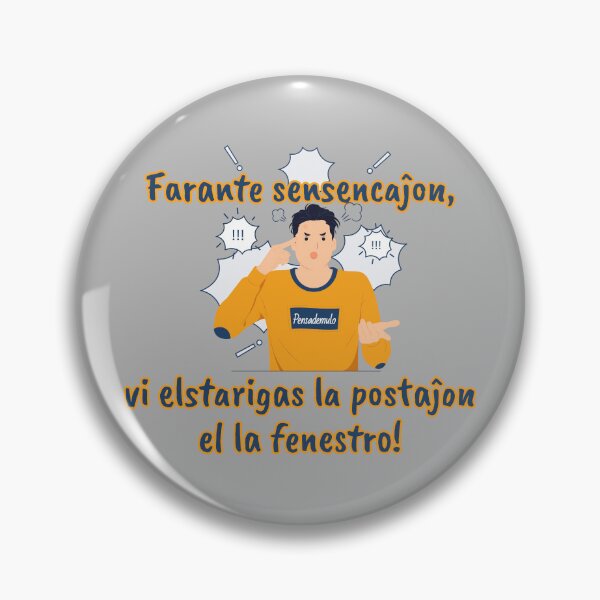 Item preview, Farante sensencaĵon vi elstarigas la postaĵon el la fenestro! designed and sold by Zebastjan Johanzen.