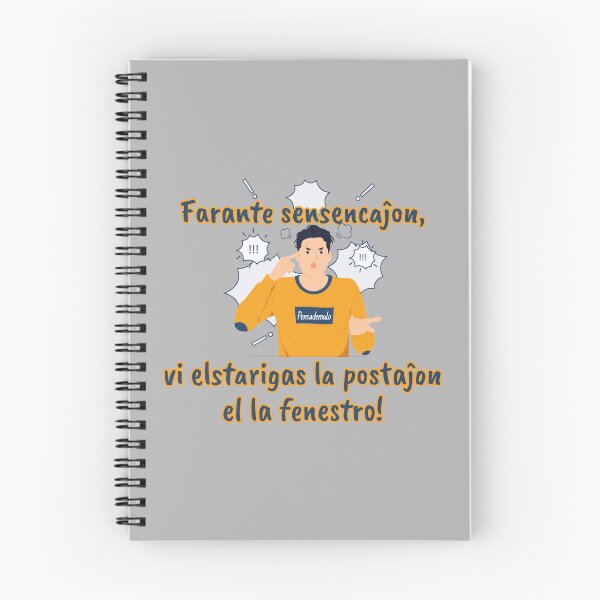Item preview, Farante sensencaĵon vi elstarigas la postaĵon el la fenestro! designed and sold by Zebastjan Johanzen.