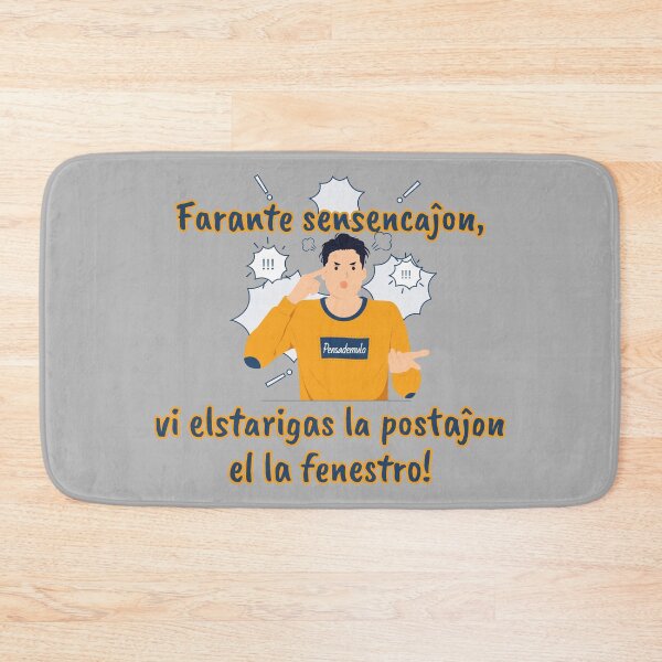 Item preview, Farante sensencaĵon vi elstarigas la postaĵon el la fenestro! designed and sold by Zebastjan Johanzen.