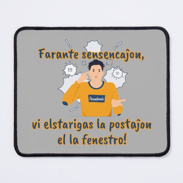 Item preview, Farante sensencaĵon vi elstarigas la postaĵon el la fenestro! designed and sold by Zebastjan Johanzen.