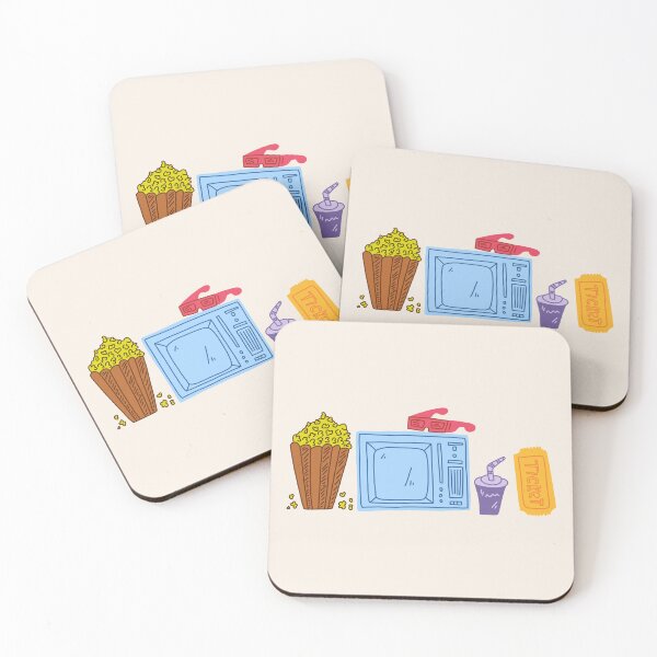 Item preview, Bright poster watching films, flat cartoon designed and sold by ketkidesign.