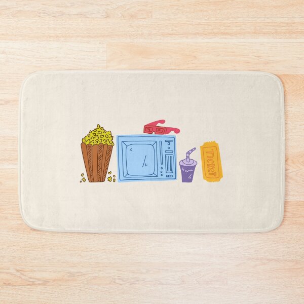 Item preview, Bright poster watching films, flat cartoon designed and sold by ketkidesign.