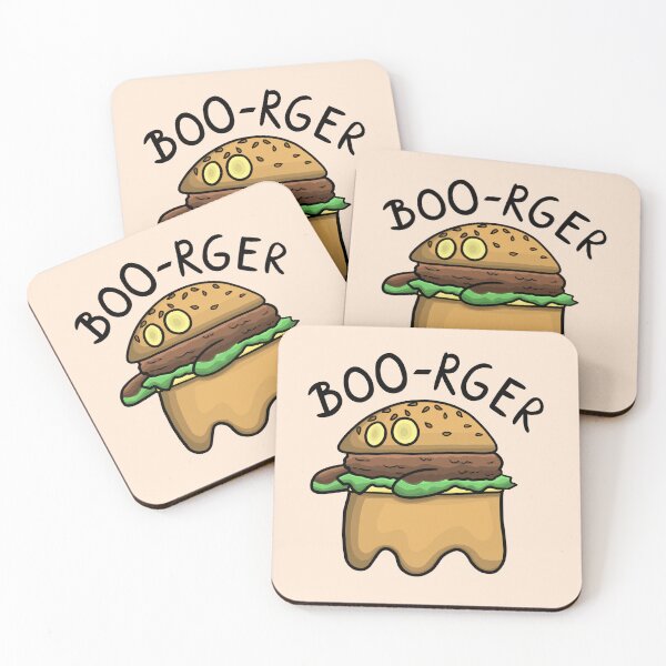 Item preview, Boo-rger hamburger ghost designed and sold by babysnaily.