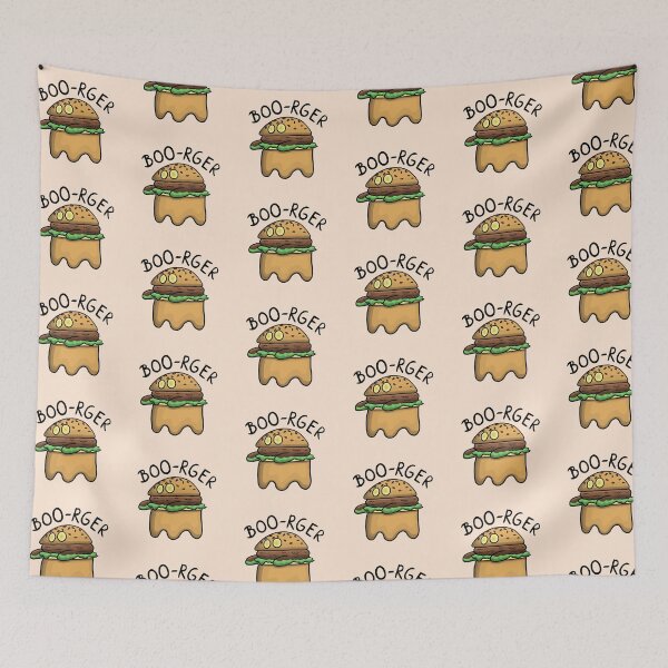 Item preview, Boo-rger hamburger ghost designed and sold by babysnaily.