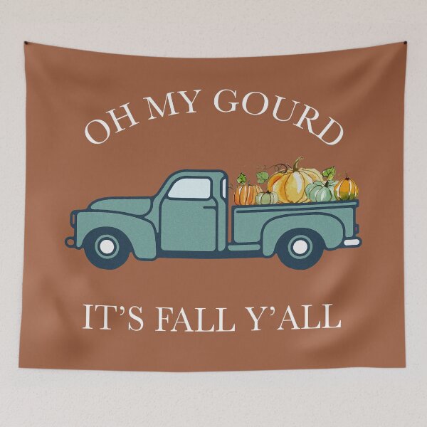 Item preview, Its Fall Y'all Rustic Pumpkin Patch Truck Vintage Fall Pumpkin designed and sold by happyfarmhouse.