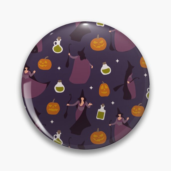 Item preview, Halloween witches magic potion pumpkins on dark background designed and sold by RevolutionizZed.