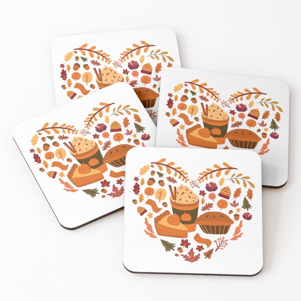 Item preview, Fall coffee pumpkin spice latte iced warm cozy autumn heart designed and sold by ibeargifts.