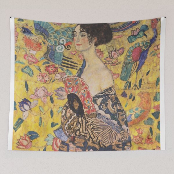 Item preview, Gustav Klimt Austrian painter Woman with fan (1917-1918) designed and sold by TeeARTHY.