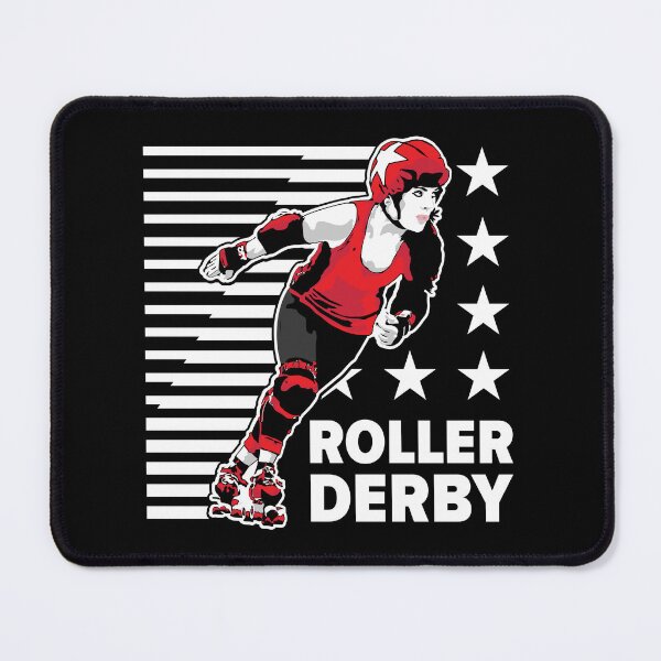 Item preview, Roller Derby Girl - Speed Lines - White/Red - Roller Derby designed and sold by Design Raptor.