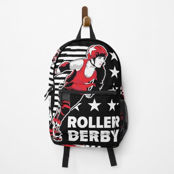 Item preview, Roller Derby Girl - Speed Lines - White/Red - Roller Derby designed and sold by Design Raptor.