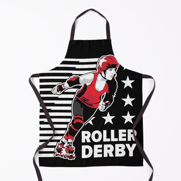 Item preview, Roller Derby Girl - Speed Lines - White/Red - Roller Derby designed and sold by Design Raptor.