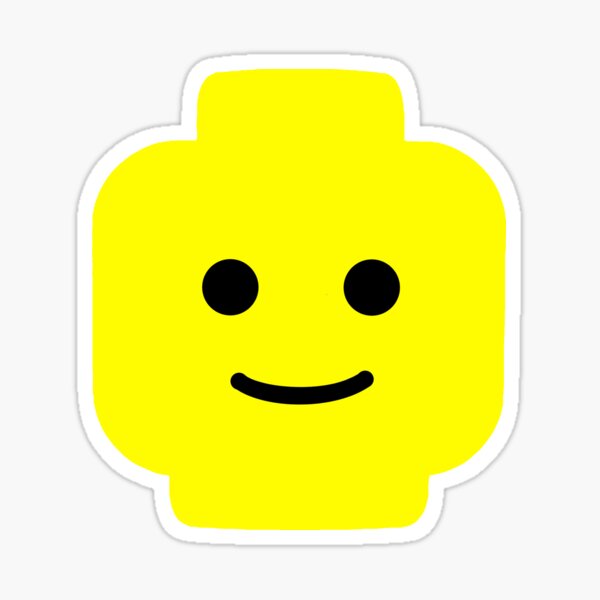 Pegatinas Lego Face Redbubble - roblox face pegatinas redbubble