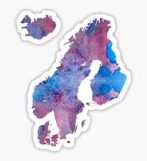 Scandinavia silhouette Sticker