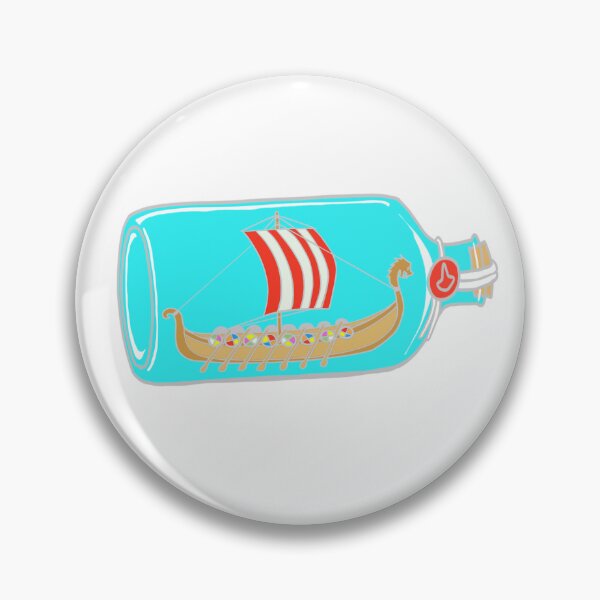 Aperçu de l'œuvre Bateau viking dans une bouteille créée et vendue par nerdpins.