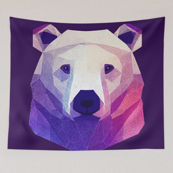 Item preview, Vector Art Polar Bear Print designed and sold by ThePurpleMelon.