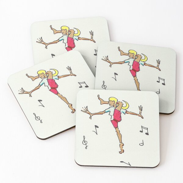 Item preview, Musical yoga cartoon - leg behind head designed and sold by MikeJory.