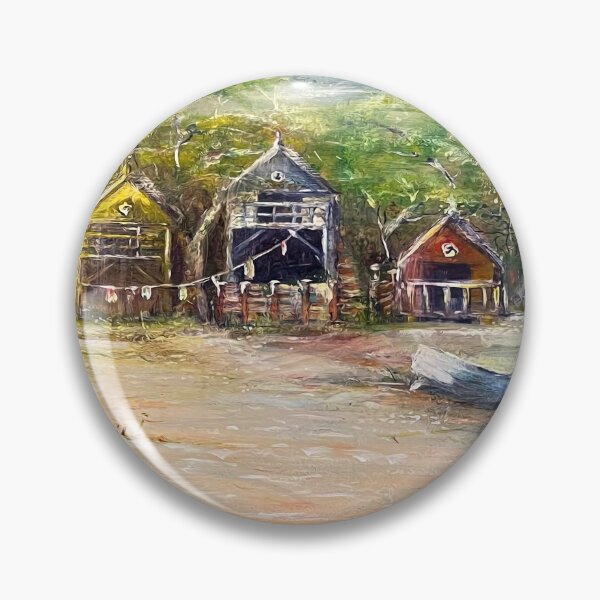 Item preview, Beach huts by seashore - by Cathy Cheyne designed and sold by CathyCheyne.