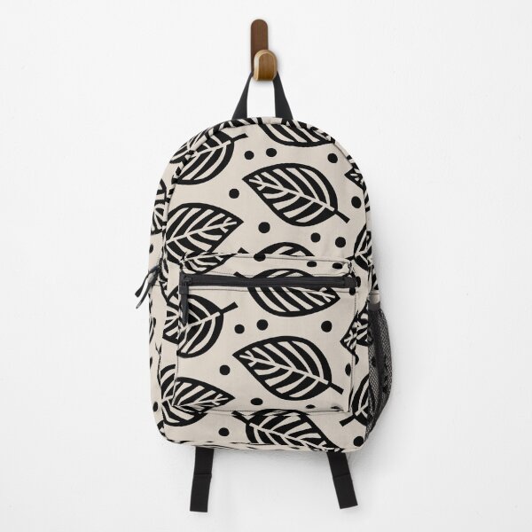 Item preview, Falling Leaves Pattern Black and Linen White designed and sold by tonymagnerart.