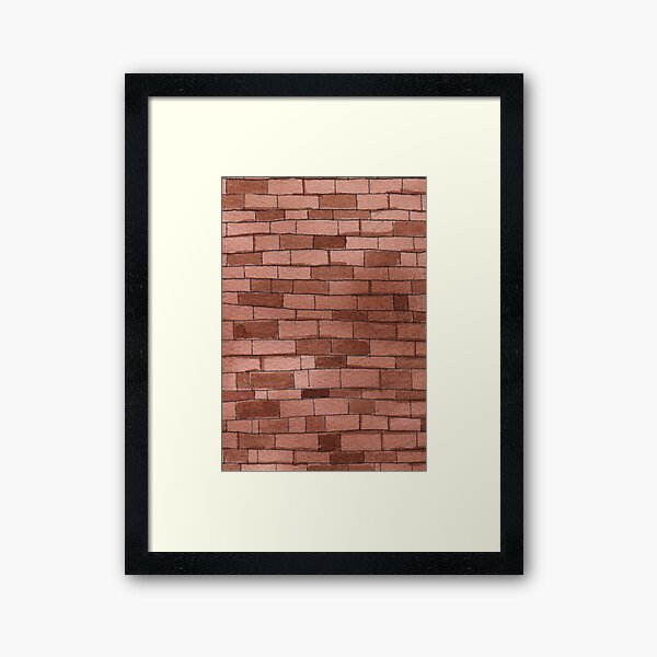 Item preview, Watercolor Red Brick Wall designed and sold by PotluckPrints.