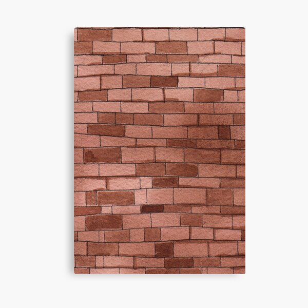 Item preview, Watercolor Red Brick Wall designed and sold by PotluckPrints.
