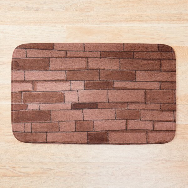 Item preview, Watercolor Red Brick Wall designed and sold by PotluckPrints.