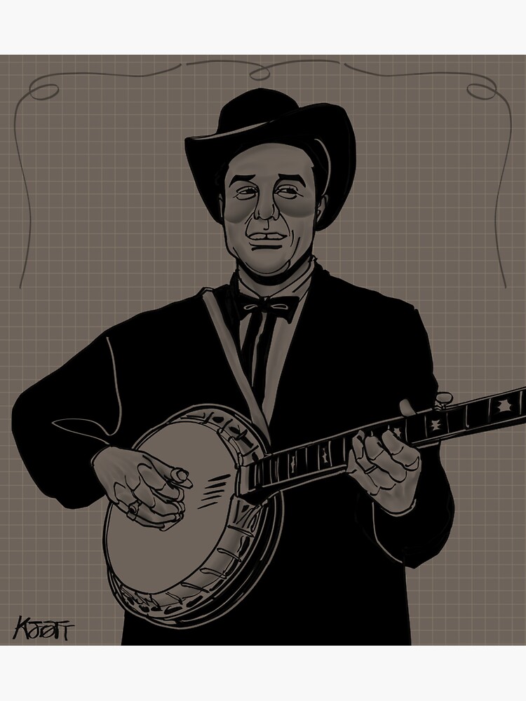 Thumbnail 3 of 3, Sticker, earl scruggs designed and sold by arcticlobster.