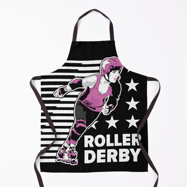 Item preview, Roller Derby Girl - Speed Lines - White/Pink - Roller Derby designed and sold by Design Raptor.