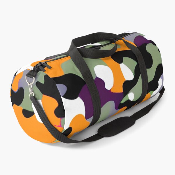 Item preview, Orange and Grey Camouflage Pattern designed and sold by Evolvity.
