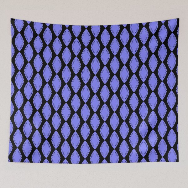 Item preview, Spiral Diamond Shield Blue on Black Repeat 5748 designed and sold by Art in My Loft.