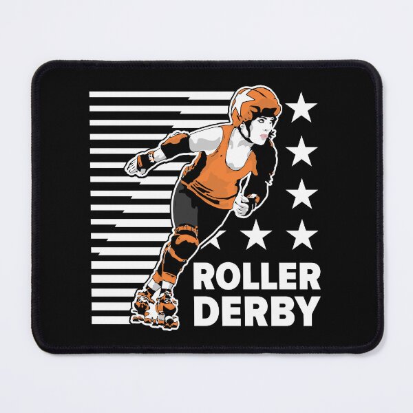 Item preview, Roller Derby Girl - Speed Lines - White/Orange - Roller Derby designed and sold by Design Raptor.