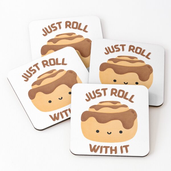 Item preview, Cute Cinnamon roll bun, dessert, Just Roll With It for Cook lovers designed and sold by Lumia Creations.