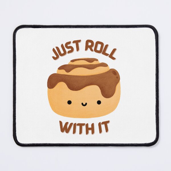 Item preview, Cute Cinnamon roll bun, dessert, Just Roll With It for Cook lovers designed and sold by Lumia Creations.