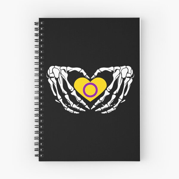 Item preview, Intersex Pride Skeleton Halloween Goth Heart designed and sold by prideXrainbow.