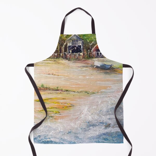 Item preview, Beach huts by seashore - by Cathy Cheyne designed and sold by CathyCheyne.