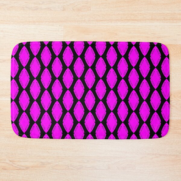Item preview, Spiral Diamond Shield Magenta on Black Repeat 5748 designed and sold by Art in My Loft.