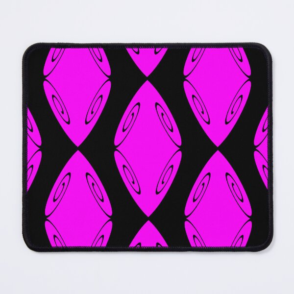 Item preview, Spiral Diamond Shield Magenta on Black Repeat 5748 designed and sold by Art in My Loft.