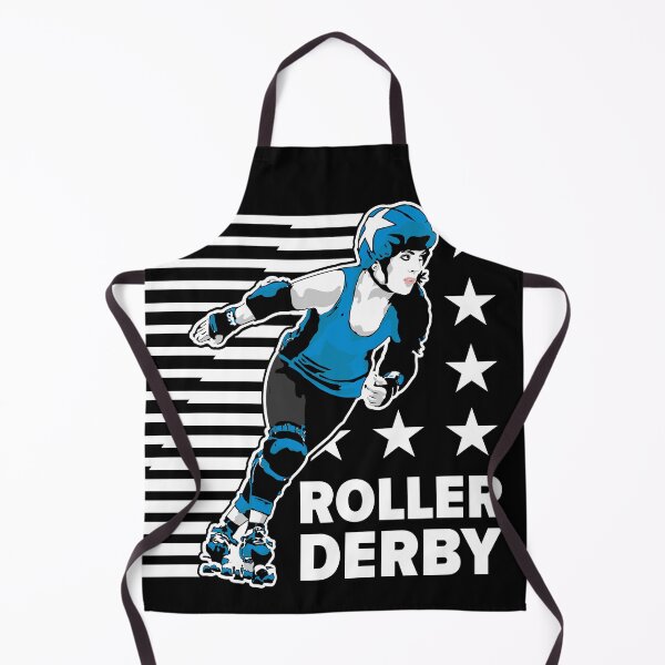 Item preview, Roller Derby Girl - Speed Lines - White/Blue - Roller Derby designed and sold by Design Raptor.