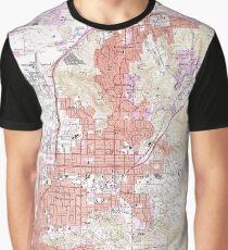 Vintage Map of El Cajon California (1967) Graphic T-Shirt